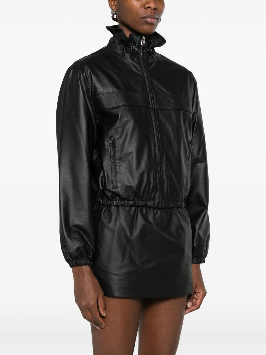 Alexander Wang Alexander Wang Zip-up Leather Jacket, view 3