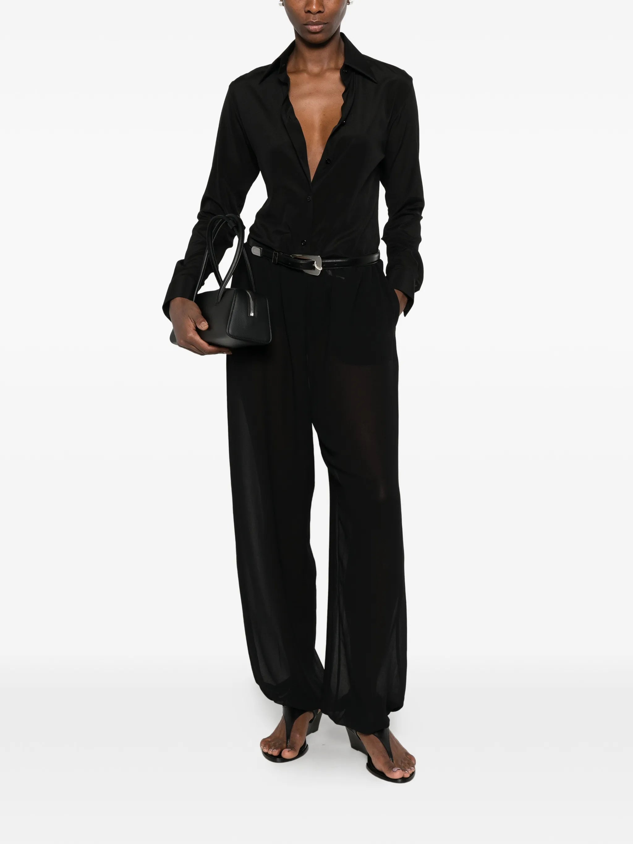 Mazzarelli Mazzarelli Gea Long-sleeve Button-up Shirt, view 2