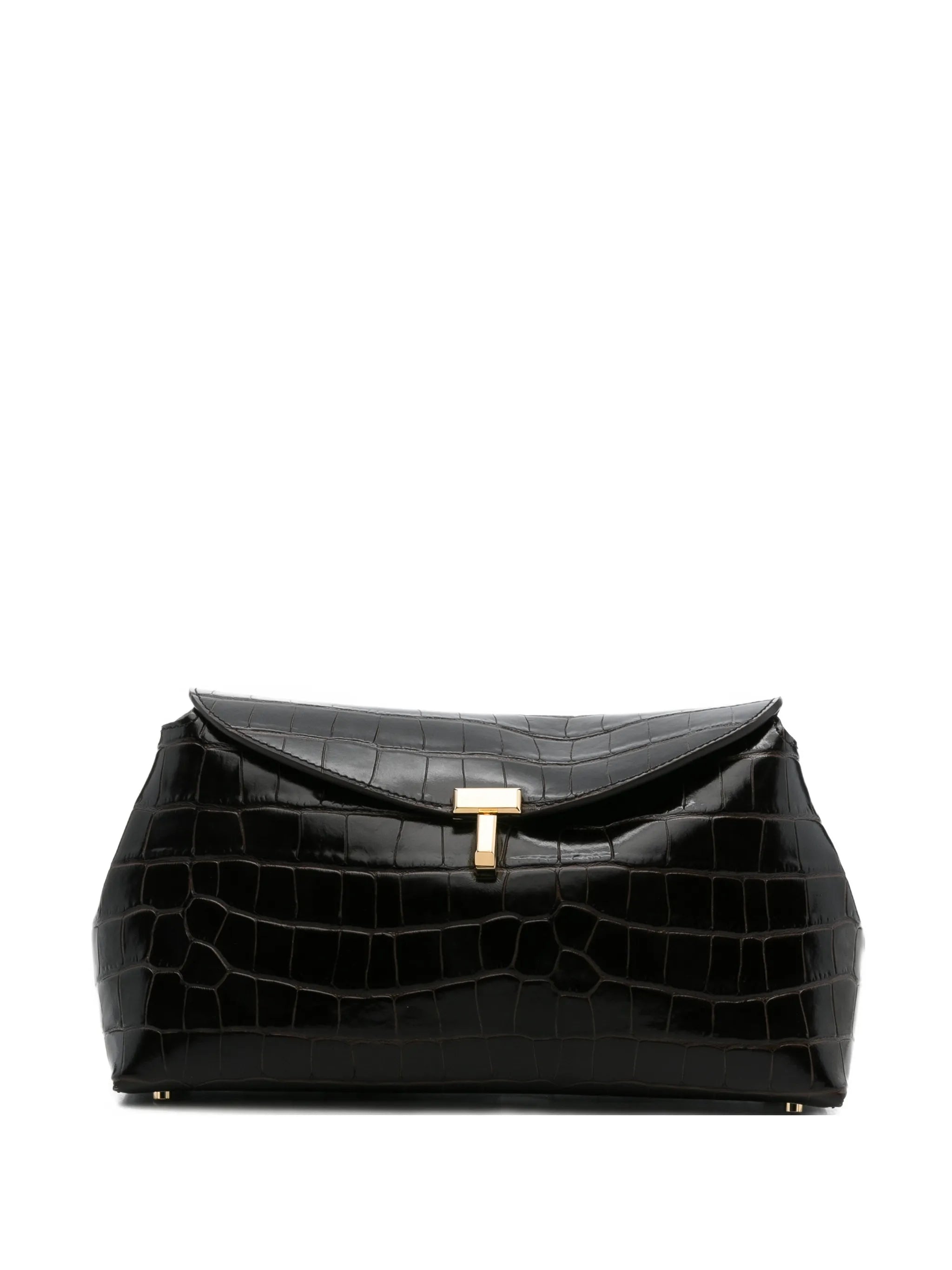 Toteme Toteme Croc-effect Leather Clutch Bag