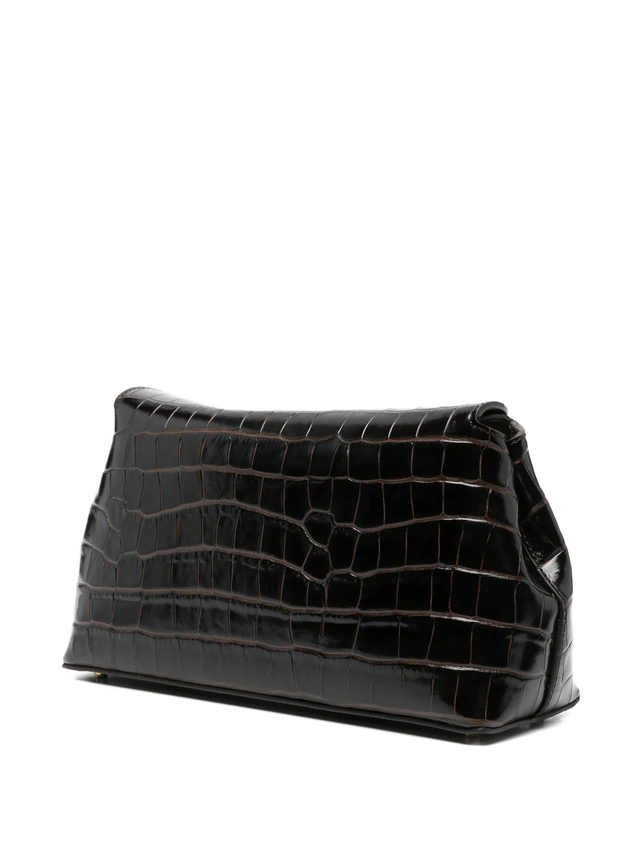 Toteme Toteme Croc-effect Leather Clutch Bag, view 2