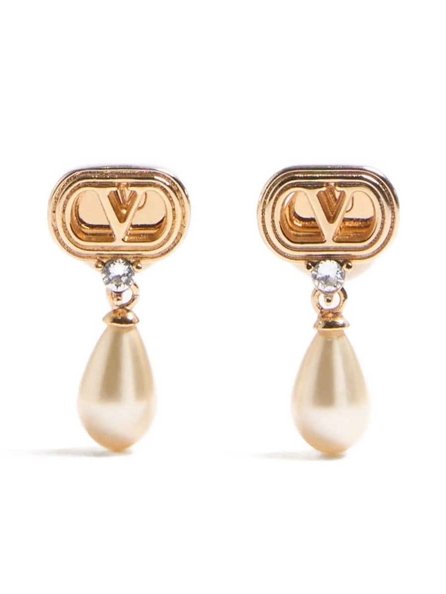 Valentino Garavani Valentino Garavani Ovalette Drop Earrings, view 4