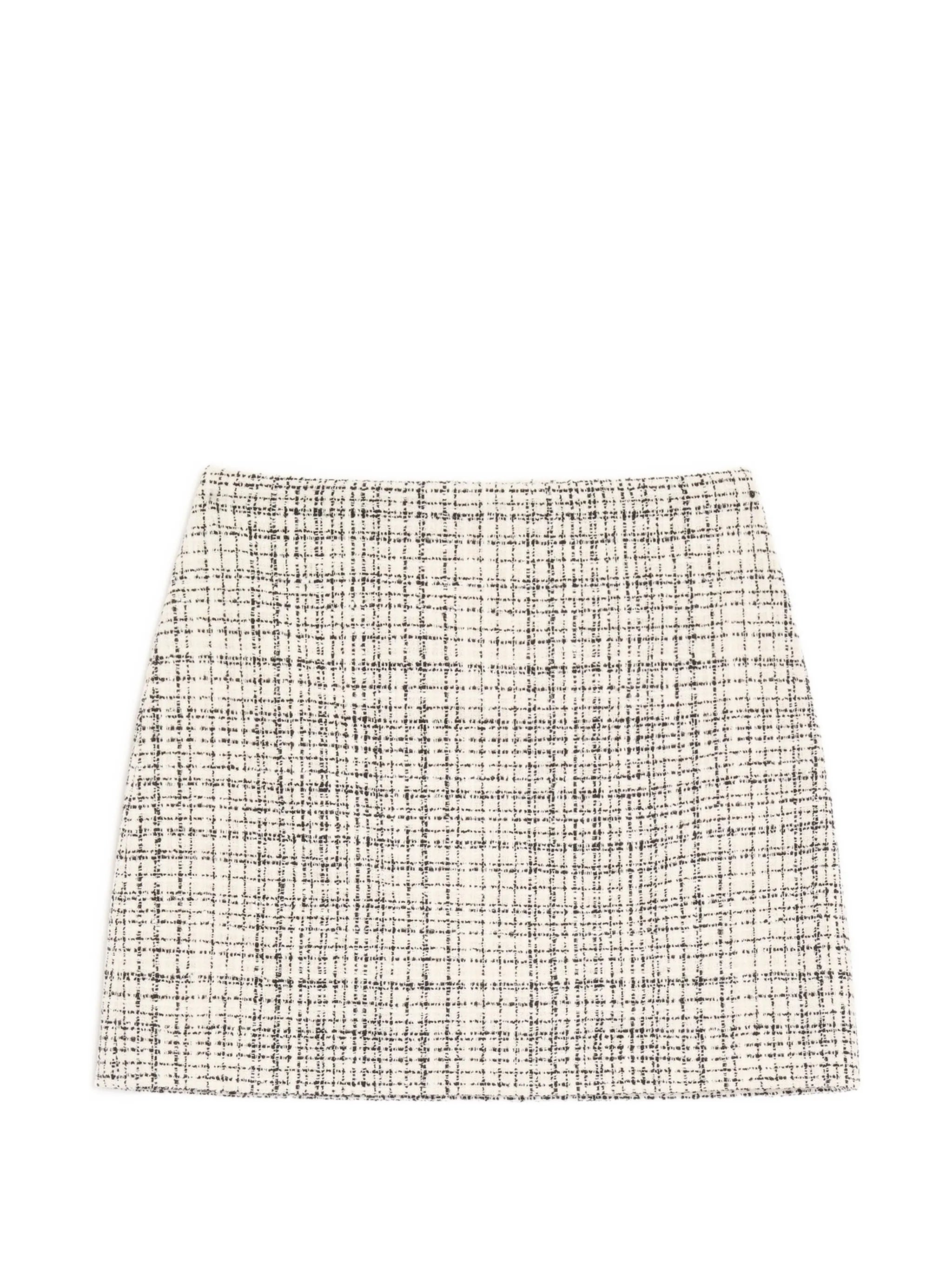 Valentino Valentino Mini Skirt In Square Tweed