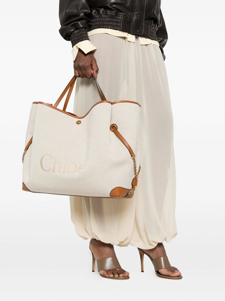 Chloé Chloé Large Clover Tote Bag, view 4