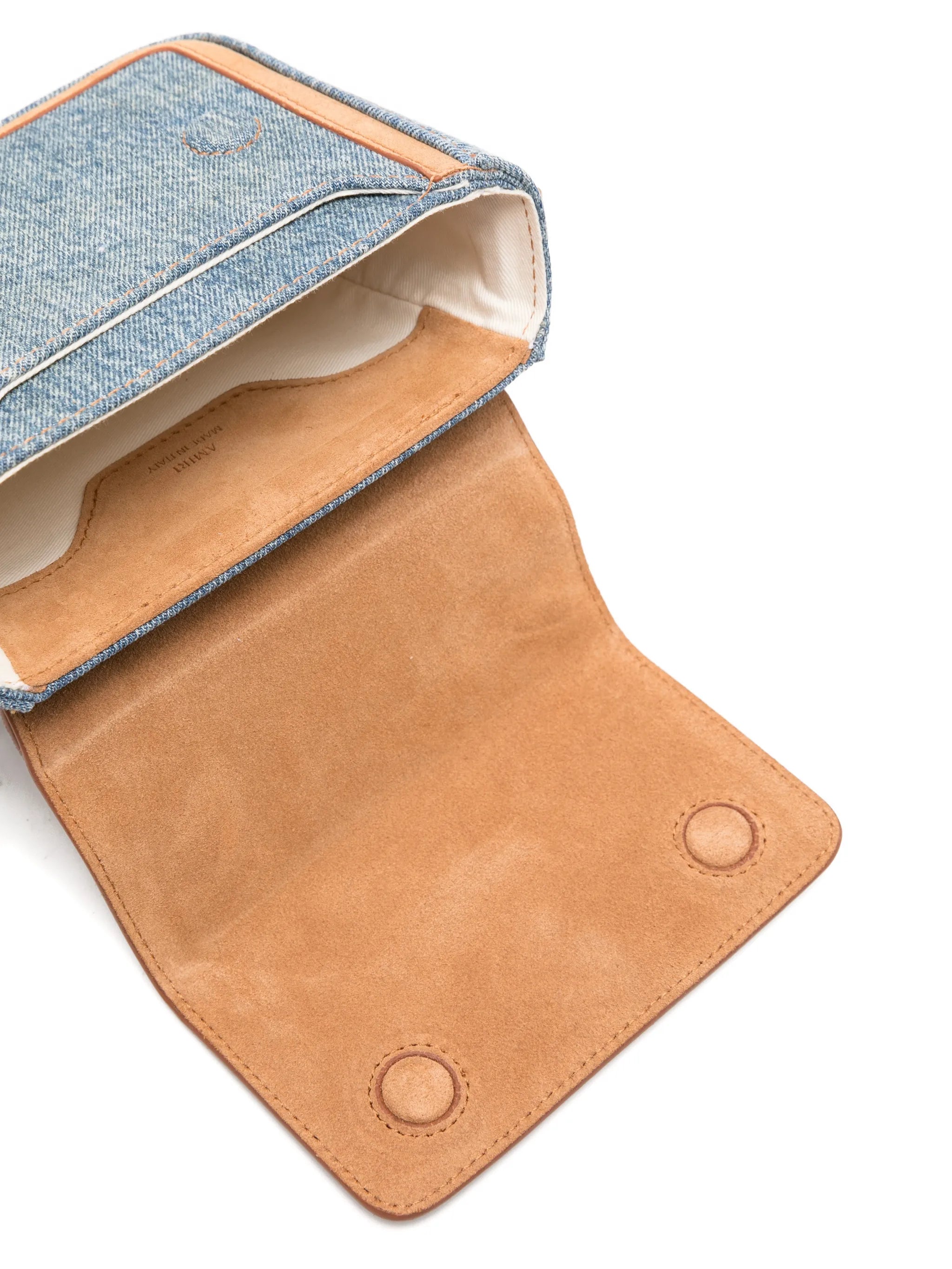 Amiri Amiri Micro MA-plaque Denim Tote Bag, view 2
