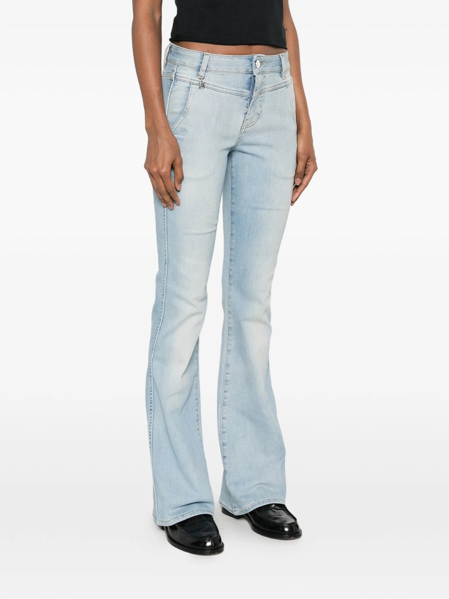 Amiri Amiri Logo-charm Flared Jeans, view 4