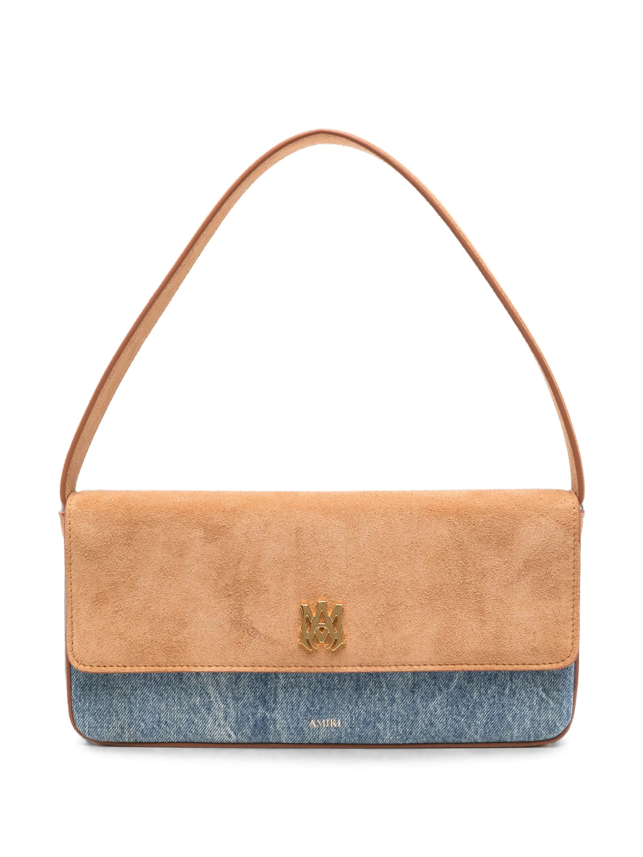 Amiri Amiri MA Millie Suede-panelled Shoulder Bag