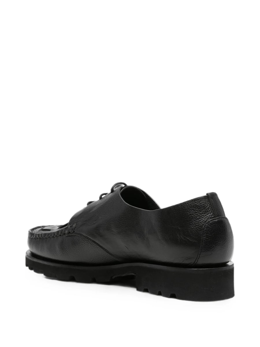 Hereu Hereu Woven-panel Lug-sole Derby Shoes, view 4