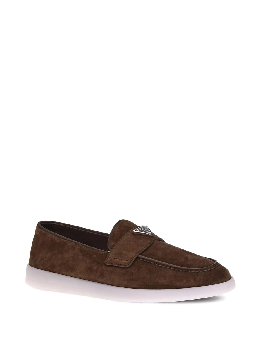 Prada Prada Suede Loafers, view 3