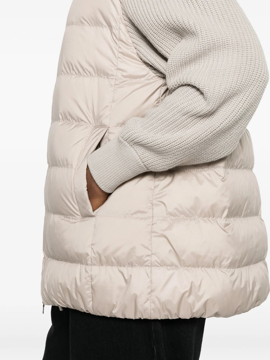 Brunello Cucinelli Brunello Cucinelli Padded Panelled Jacket, view 2