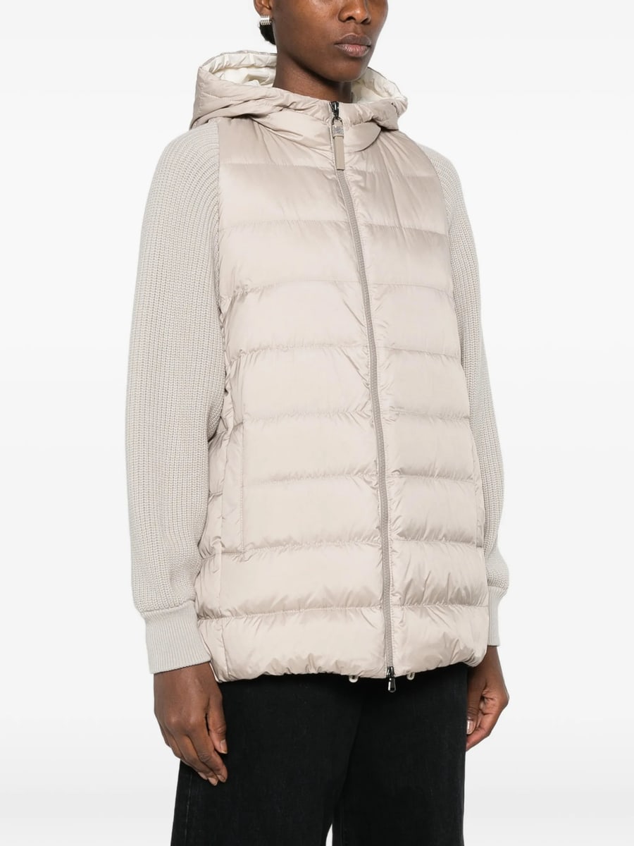 Brunello Cucinelli Brunello Cucinelli Padded Panelled Jacket, view 4