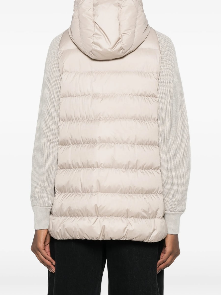 Brunello Cucinelli Brunello Cucinelli Padded Panelled Jacket, view 5