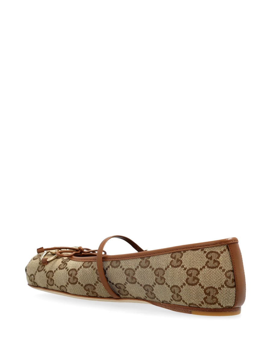 Gucci Gucci Print Strap Ballet Flats, view 2