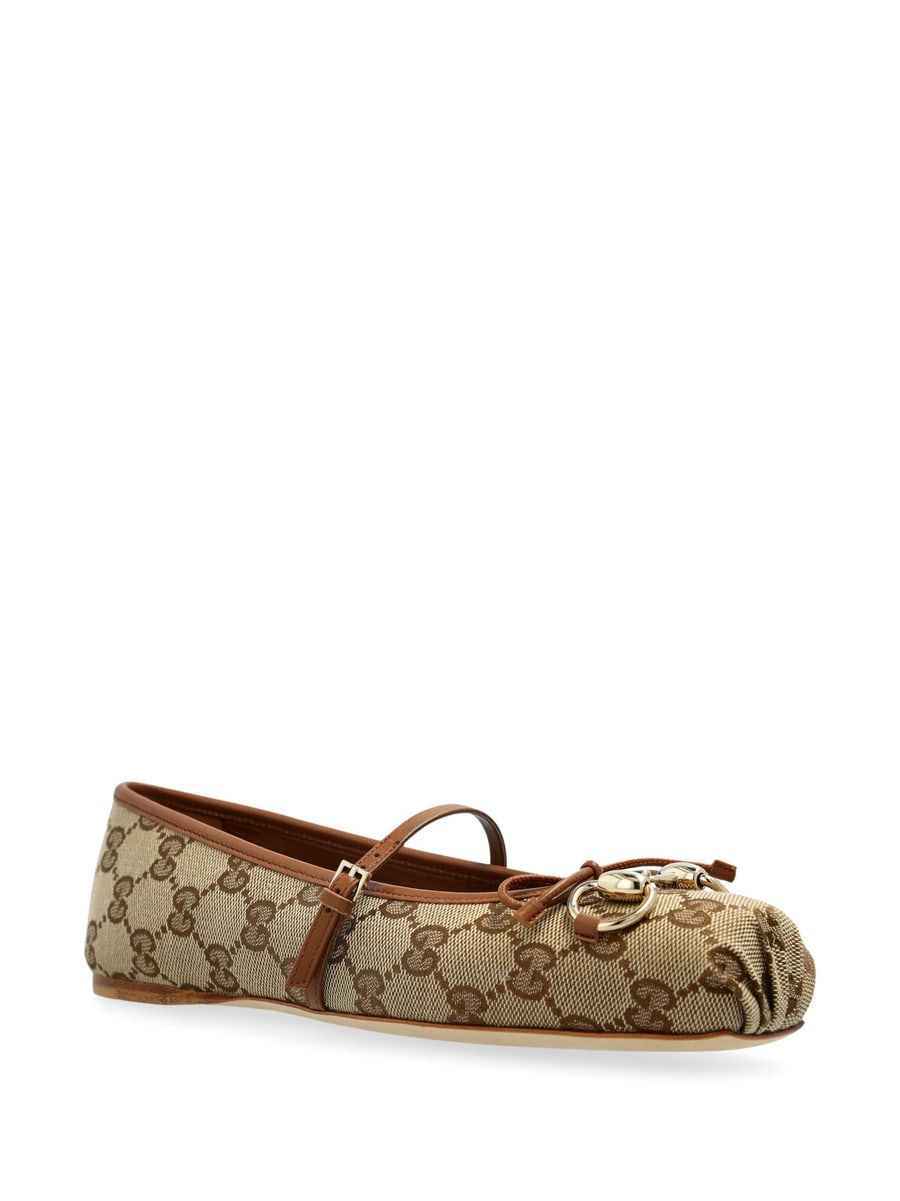Gucci Gucci Print Strap Ballet Flats, view 5