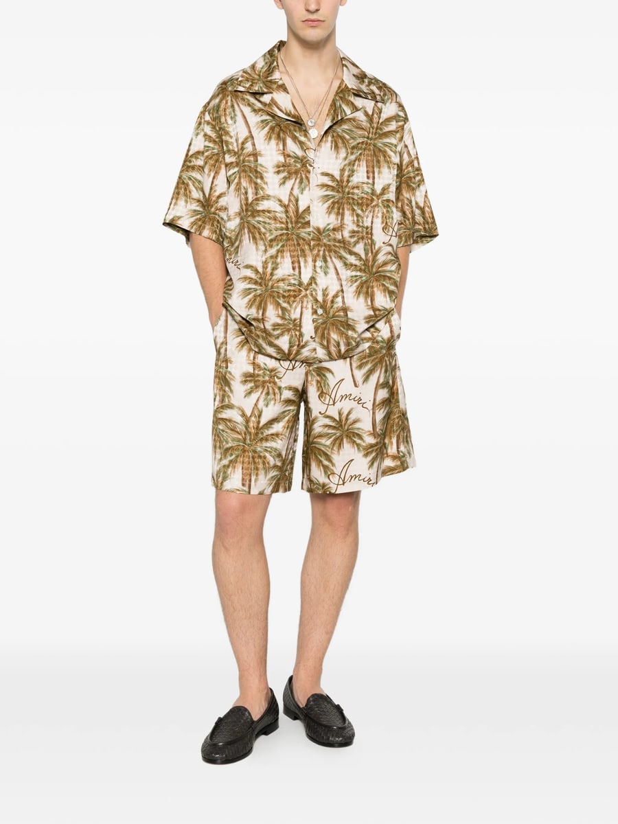 Amiri Amiri Logo-print Shorts, view 2