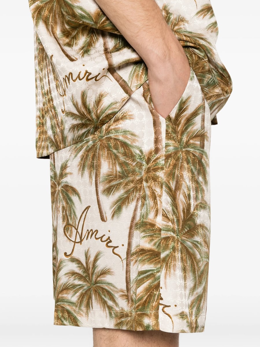 Amiri Amiri Logo-print Shorts, view 3