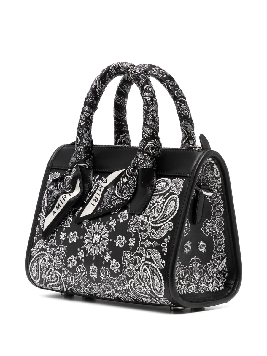 Amiri Amiri Micro Bandana Triangle Tote Bag, view 4