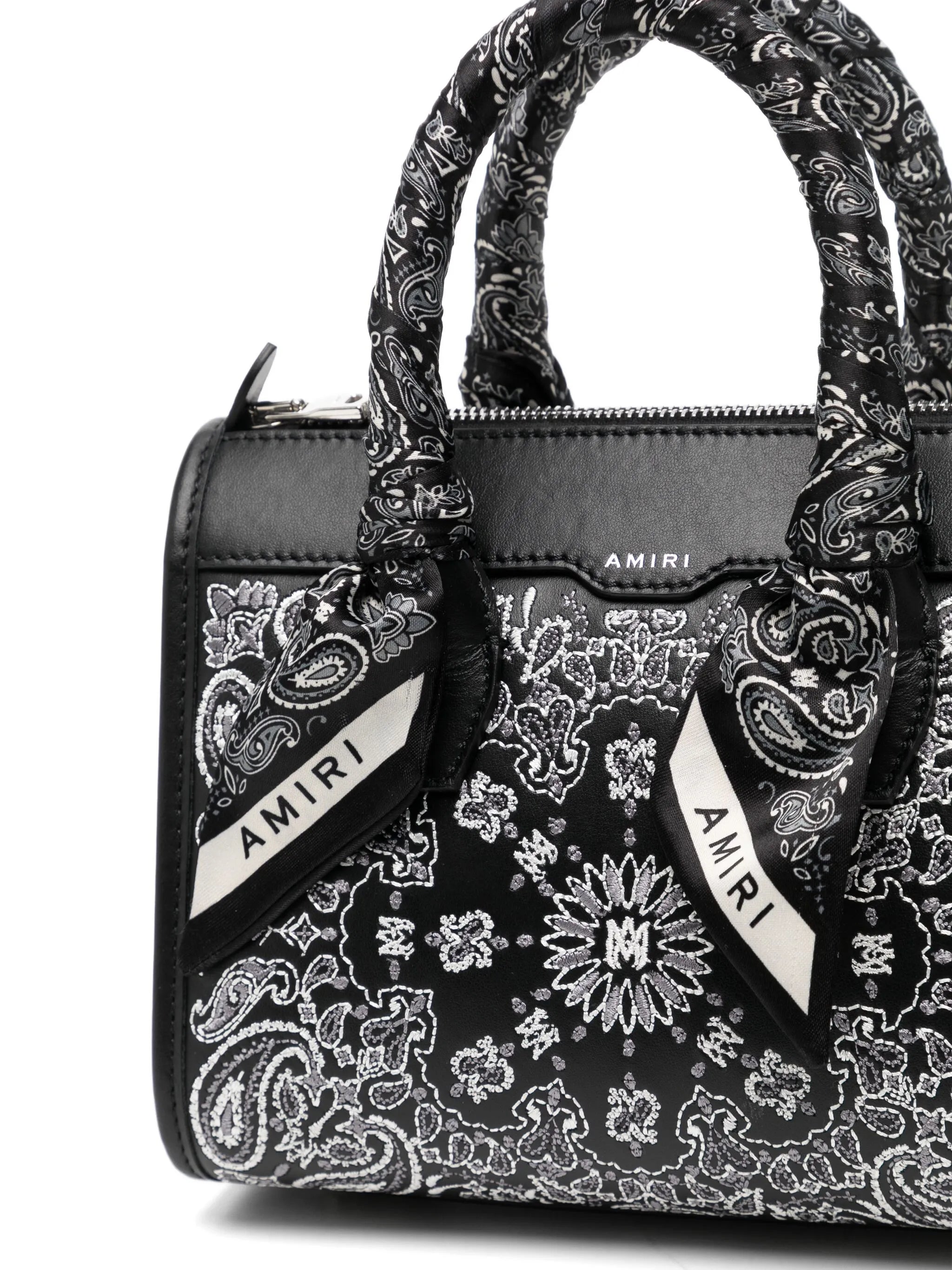 Amiri Amiri Micro Bandana Triangle Tote Bag, view 2