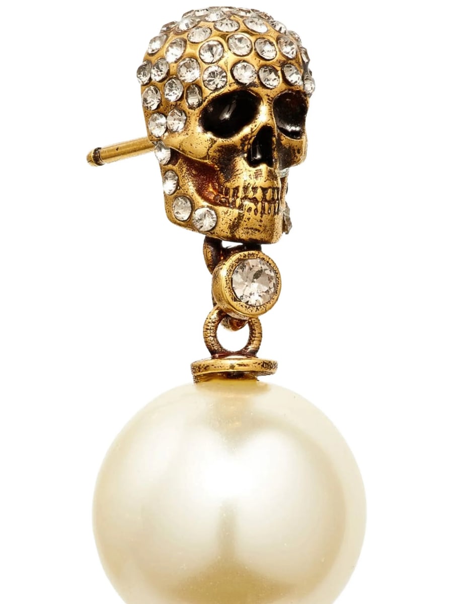 Alexander McQueen Alexander Mcqueen Skull Earrings, view 2