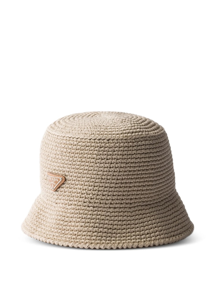 Prada Prada Crochet Bucket Hat
