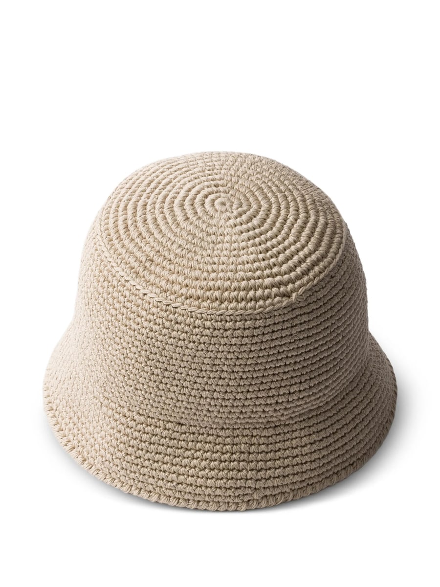 Prada Prada Crochet Bucket Hat, view 3