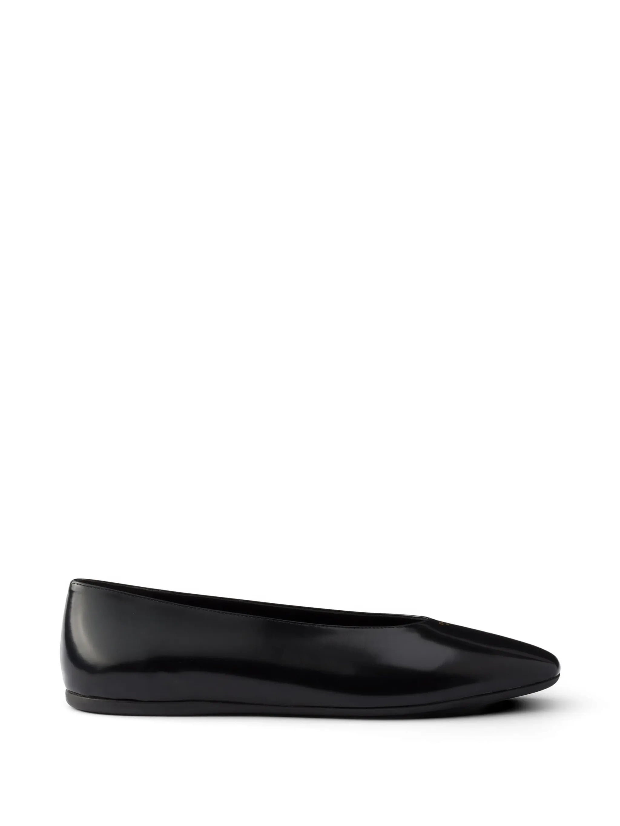 Prada Prada Brushed Leather Ballerinas