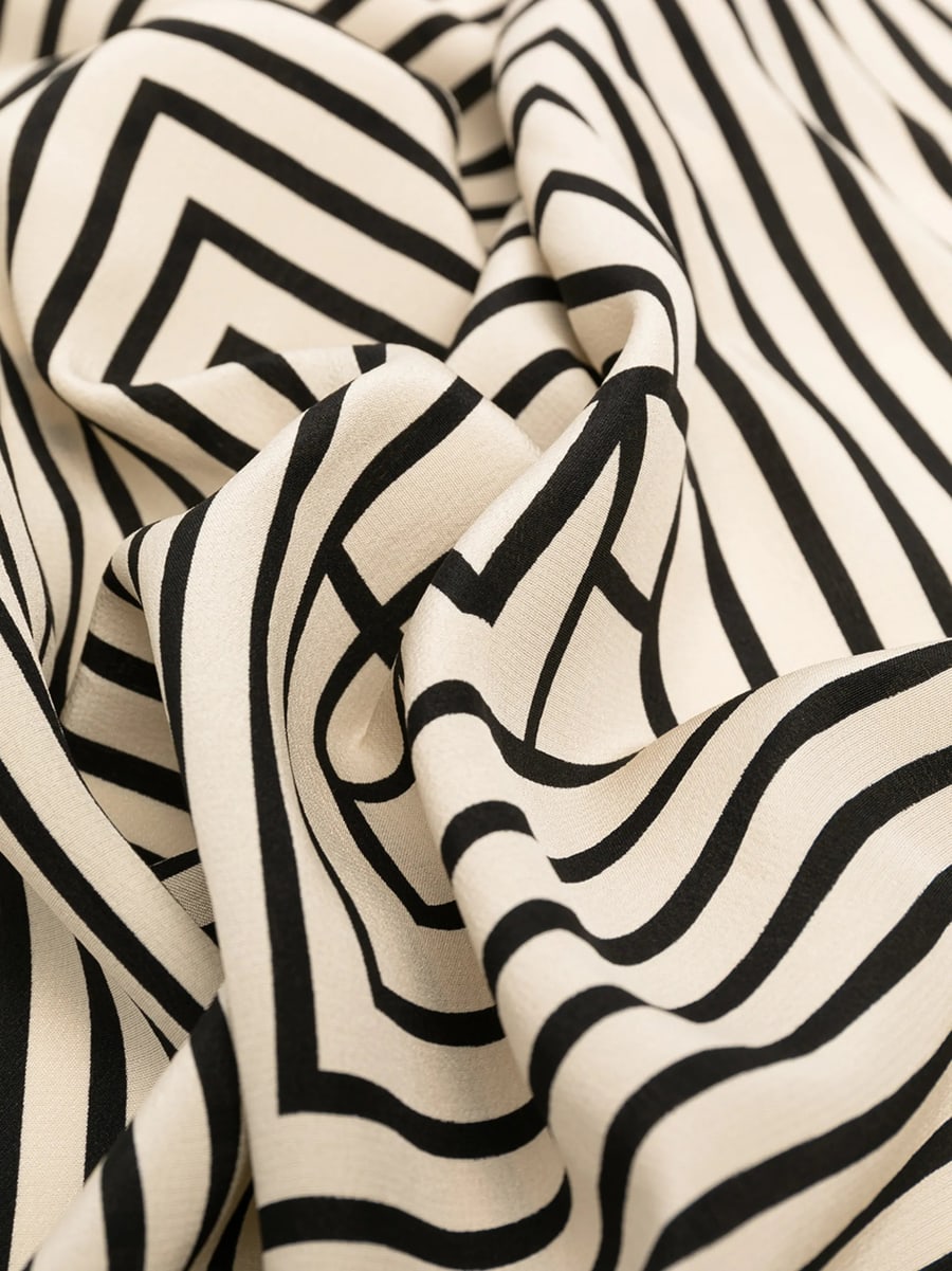 Toteme Toteme Centered Monogram Silk Scarf, view 4