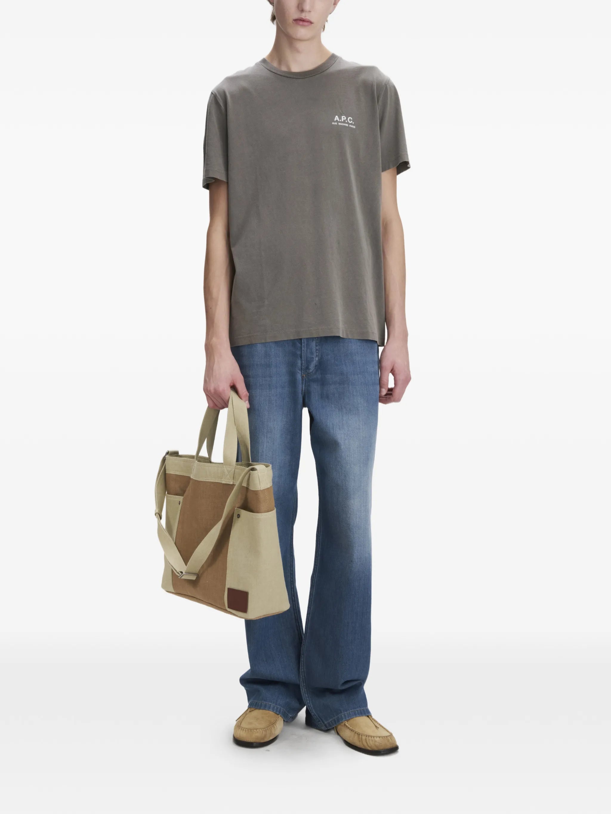 A.P.C. A.p.c. Logo-print T-shirt, view 2