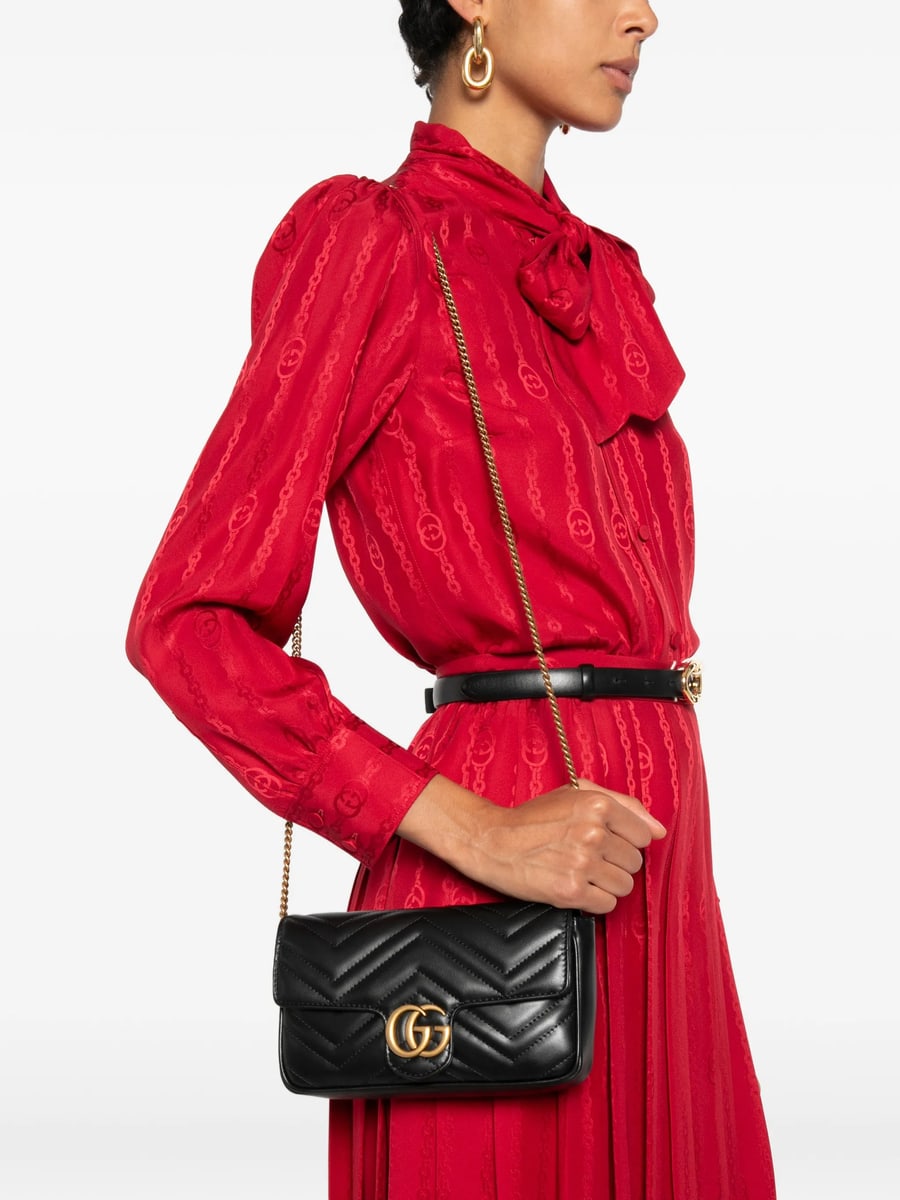 Gucci Gucci Marmont Matelassé Crossbody Bag, view 2