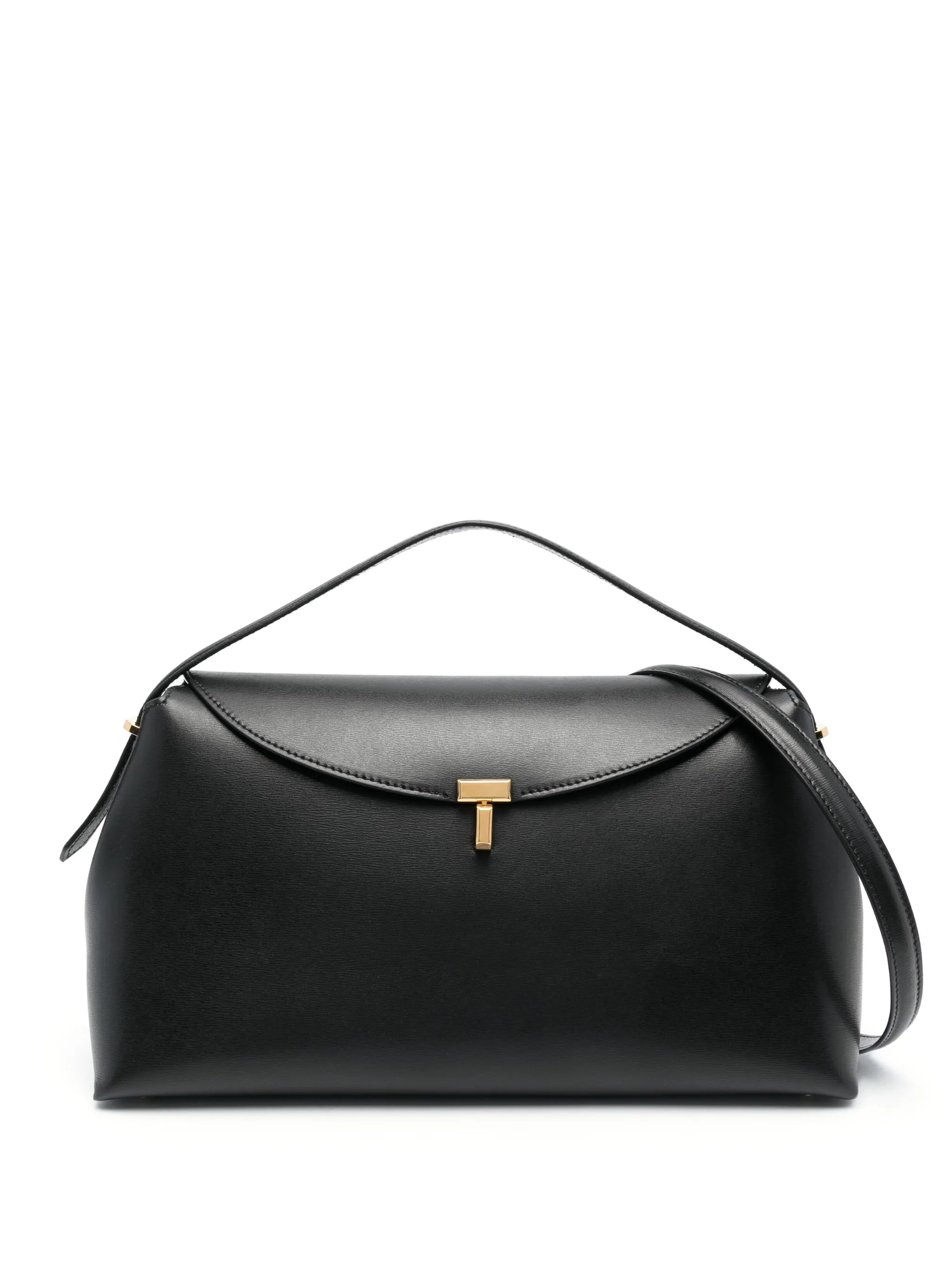 Toteme Toteme T-Lock Leather Top Handle Bag