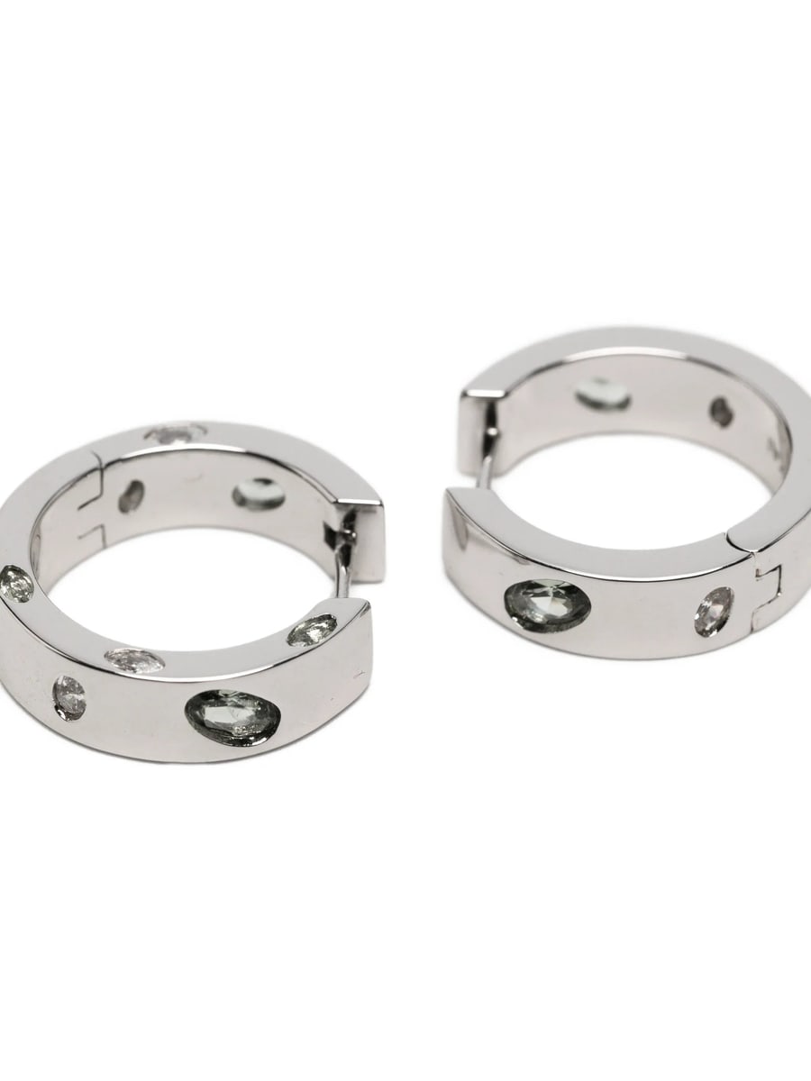Darkai Darkai Crystal-embellished Hoop Earrings, view 2