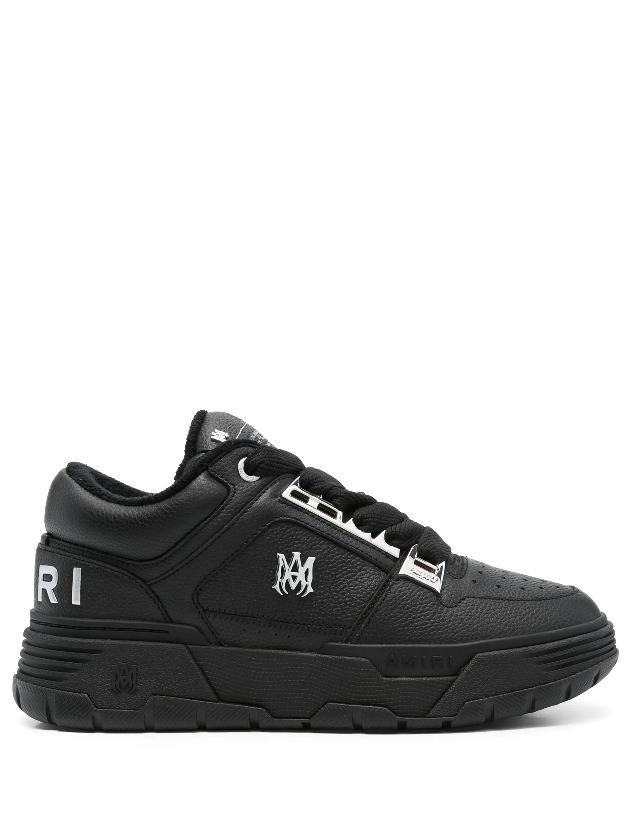 Amiri Amiri Logo-embellished Leather Sneakers
