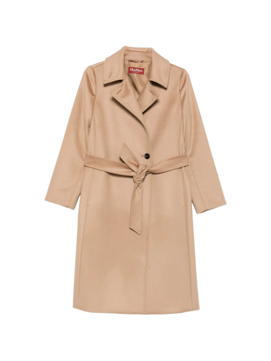 Max Mara Studio Max Mara Studio Belted Wool Coat