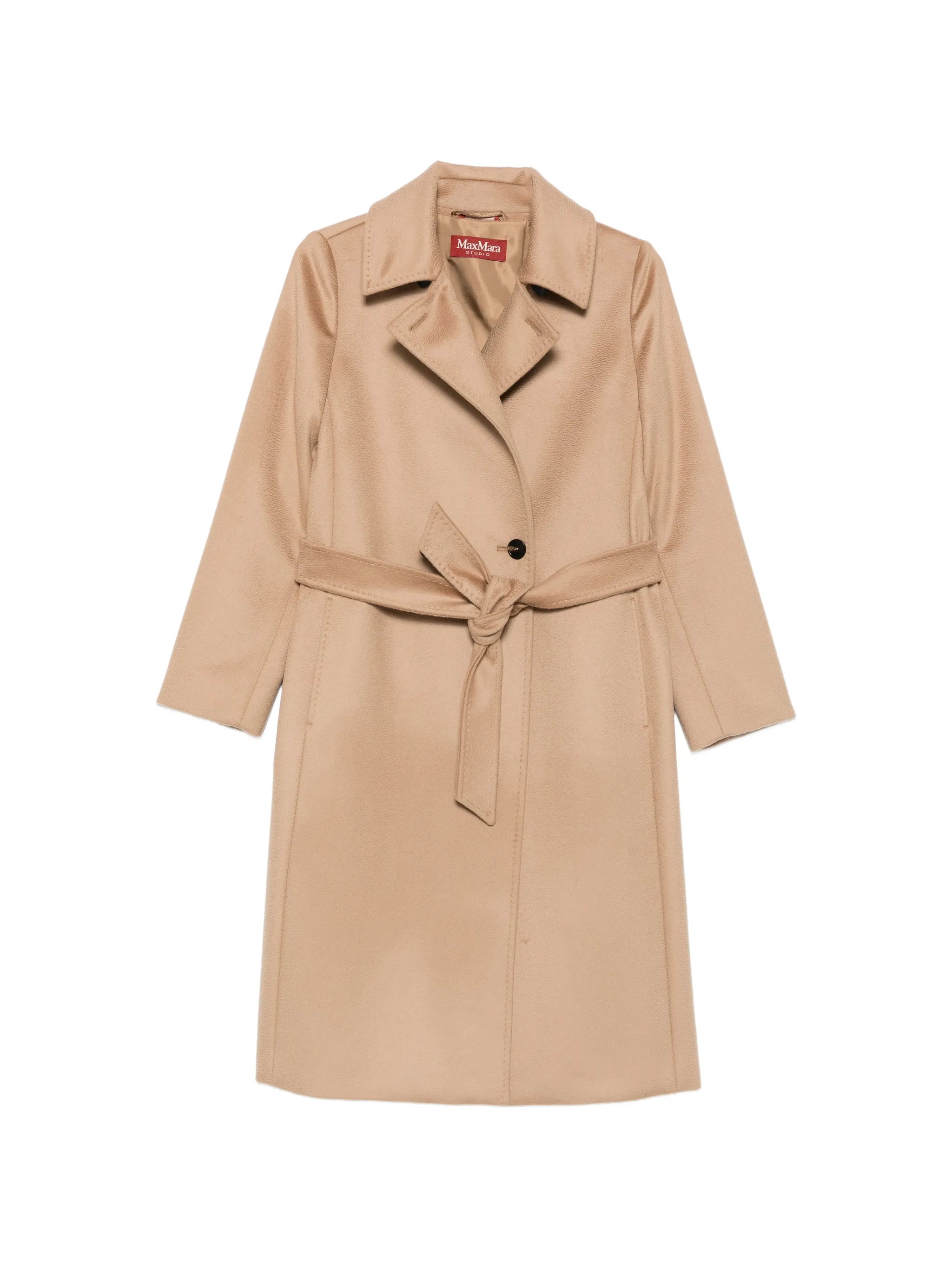 Max Mara Studio Max Mara Studio Belted Wool Coat