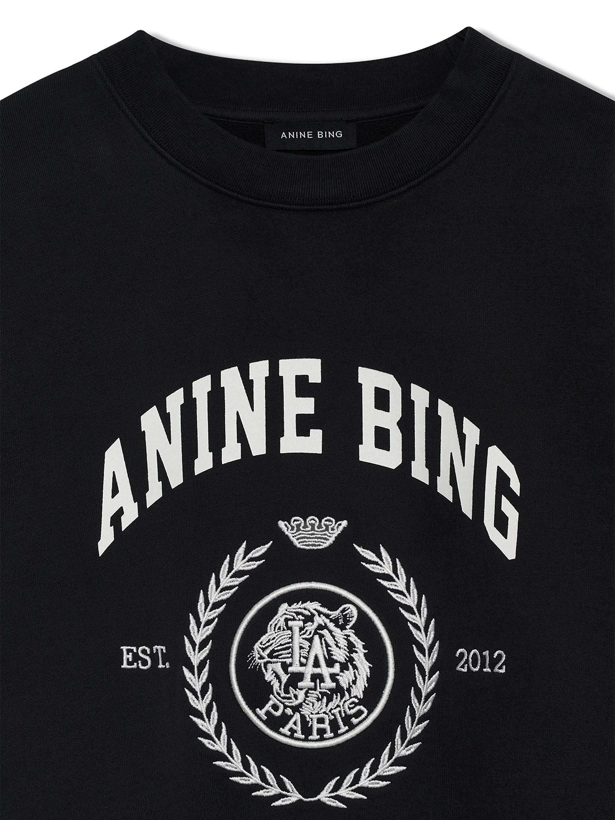Anine Bing Anine Bing Logo-print Dropped-shoulder Sweater, view 2