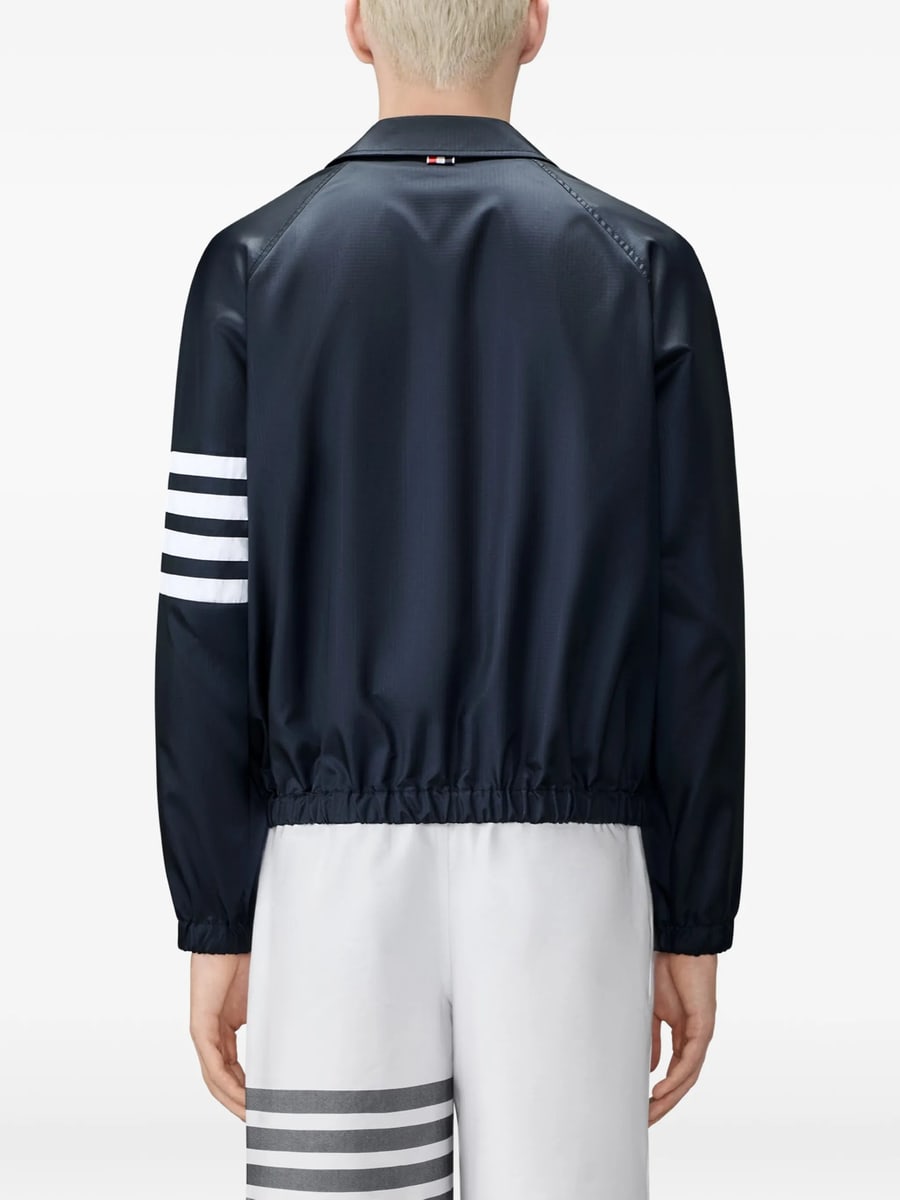 Thom Browne Thom Browne Shiny Ripstop 4-Bar Track Jacket, view 2