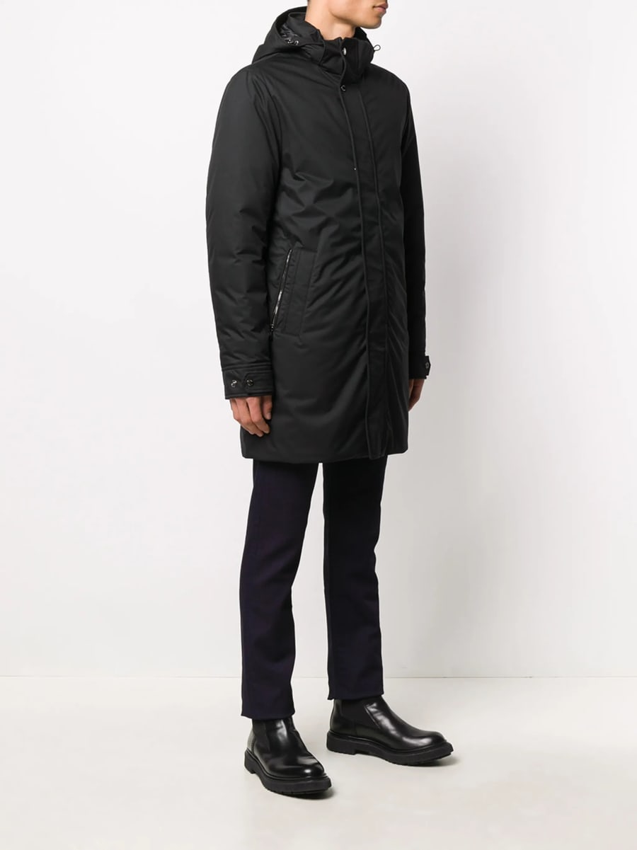 Moorer Moorer Hooded Parka Coat, view 3