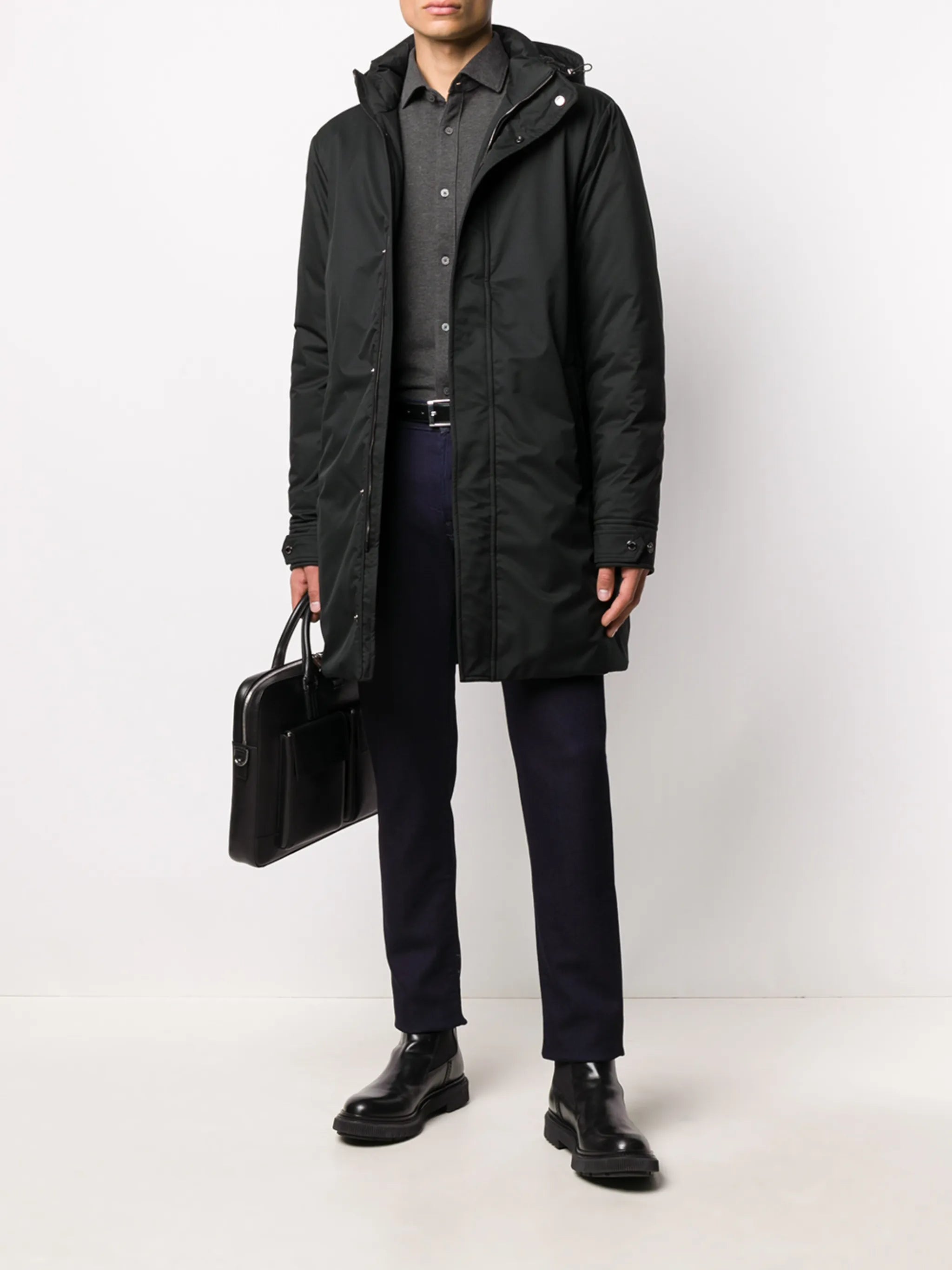 Moorer Moorer Hooded Parka Coat, view 2