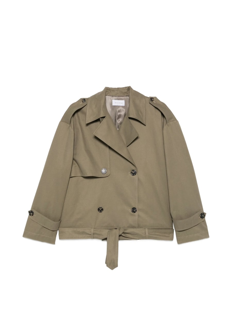 The Nina Studio The Nina Studio Double-breasted Belted Jacket