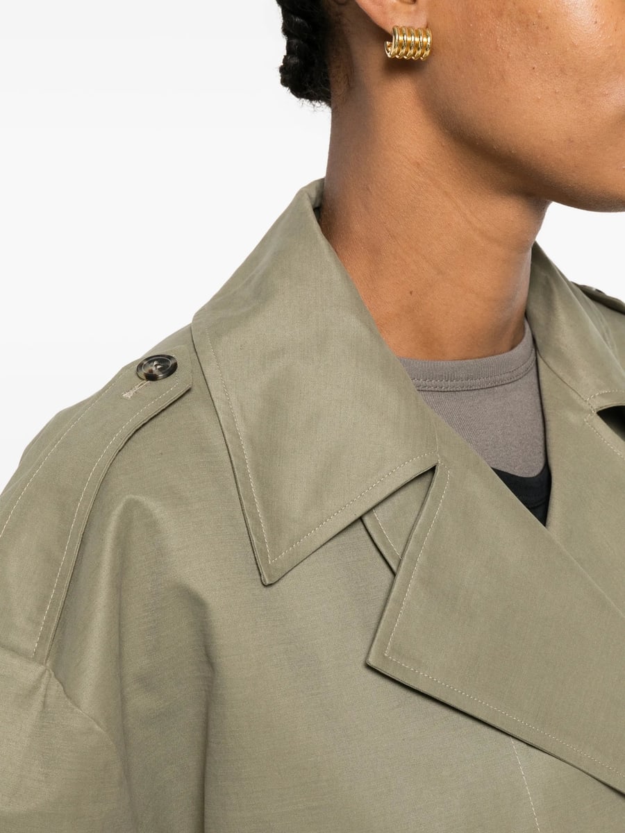 The Nina Studio The Nina Studio Double-breasted Belted Jacket, view 2
