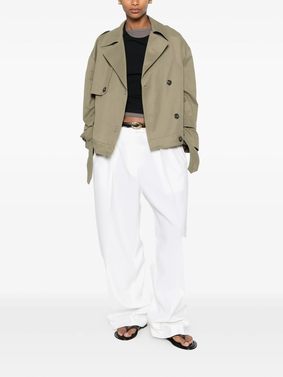 The Nina Studio The Nina Studio Double-breasted Belted Jacket, view 3