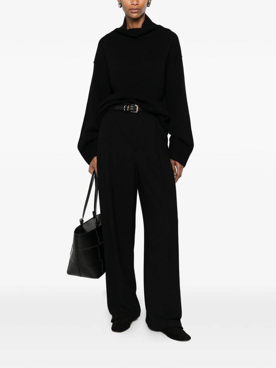 Soft Goat Soft Goat Roll-neck Ribbed-trim Sweater, view 3