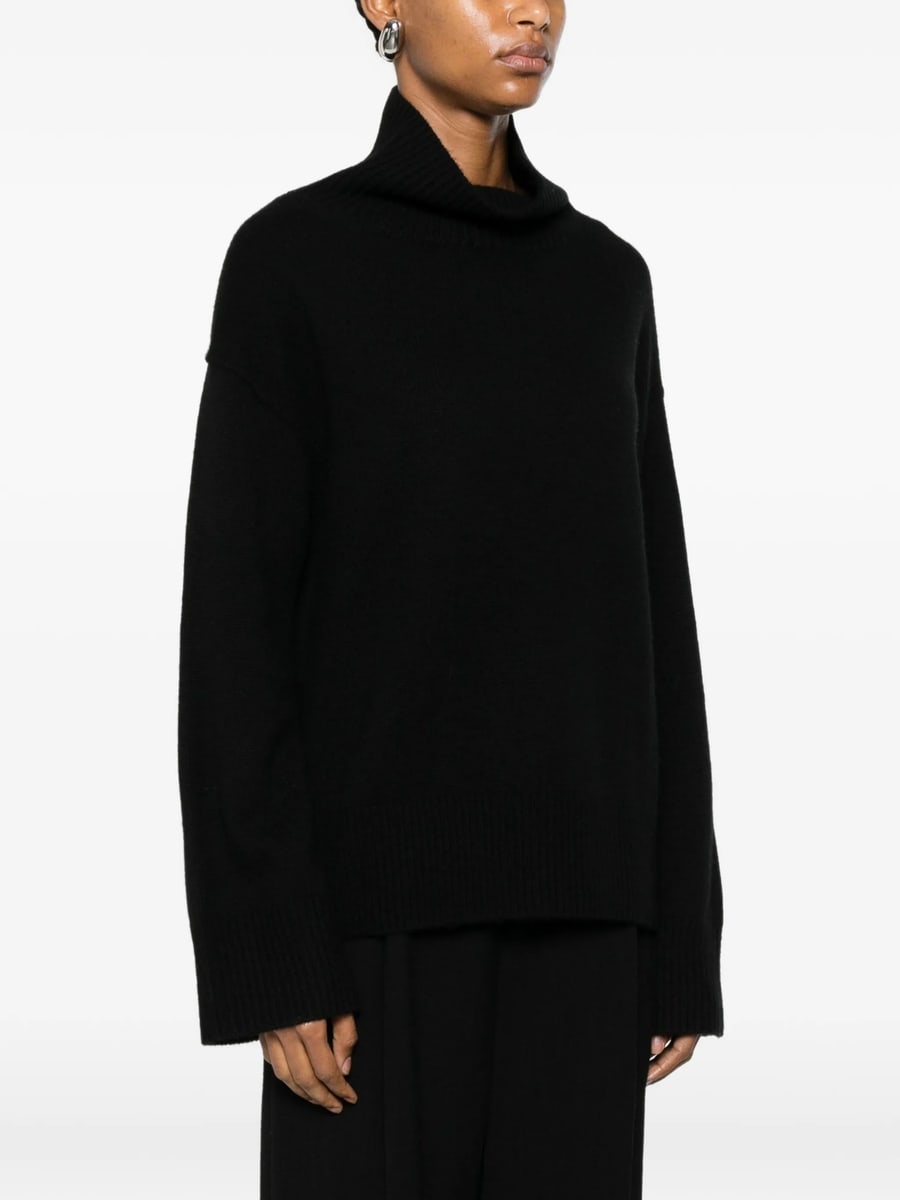 Soft Goat Soft Goat Roll-neck Ribbed-trim Sweater, view 4