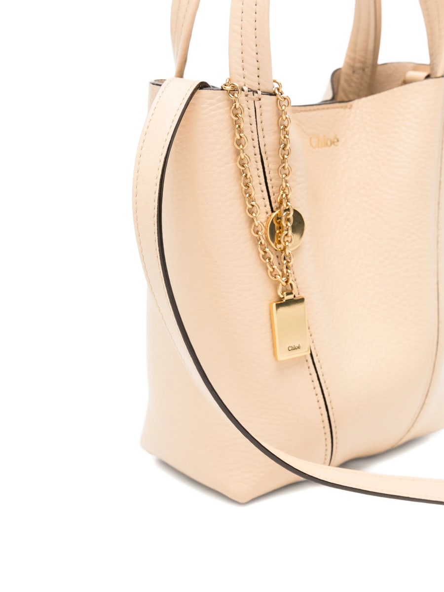 Chloé Chloé Small Ring-detail Leather Rtote Bag, view 2