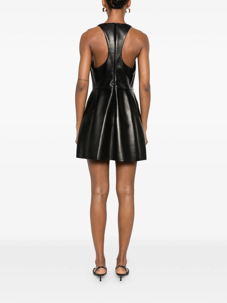 Givenchy Givenchy Sleeveless Leather Mini Dress, view 3