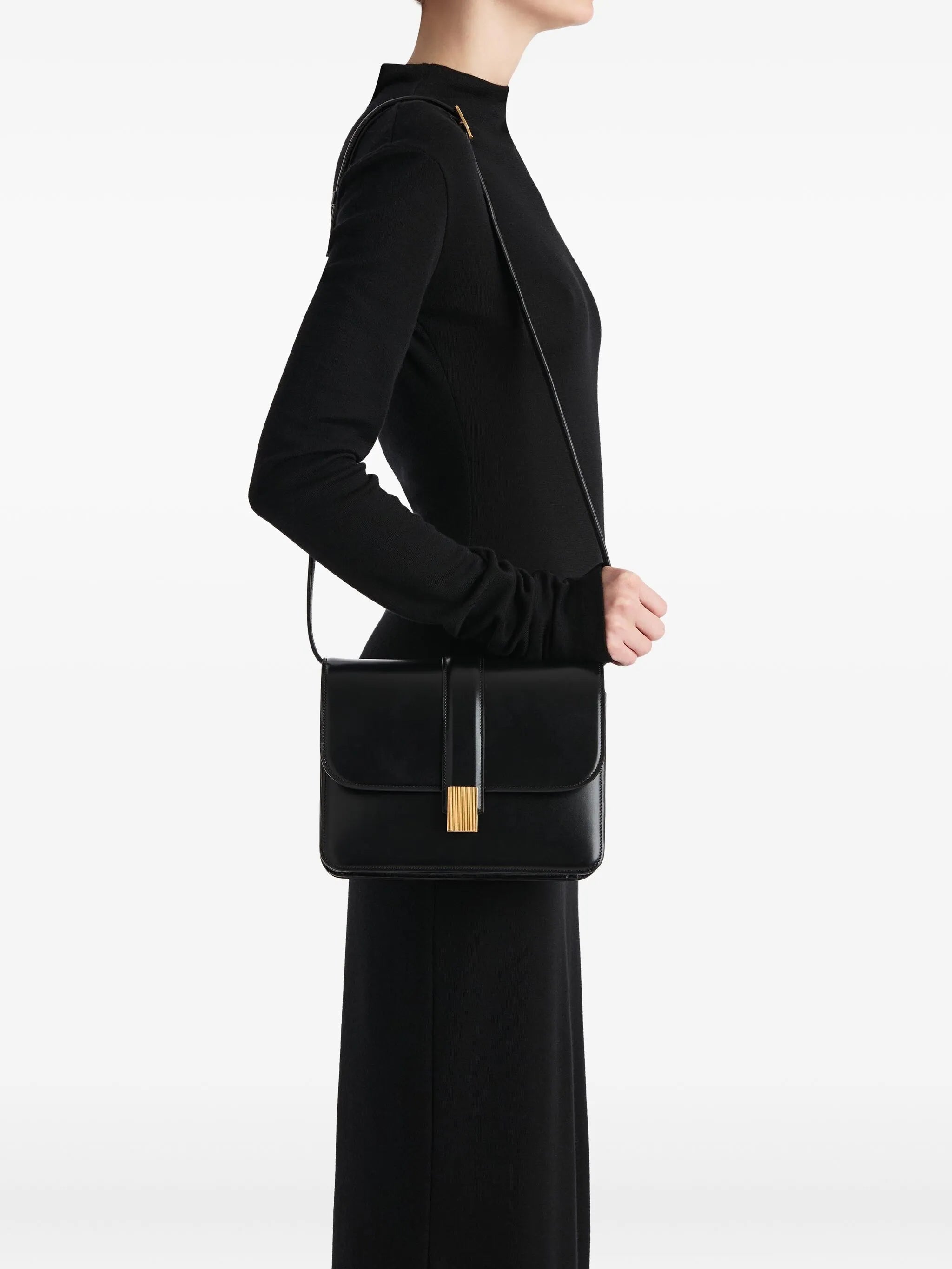 Khaite Khaite Blake Empire-detail Crossbody Bag, view 2
