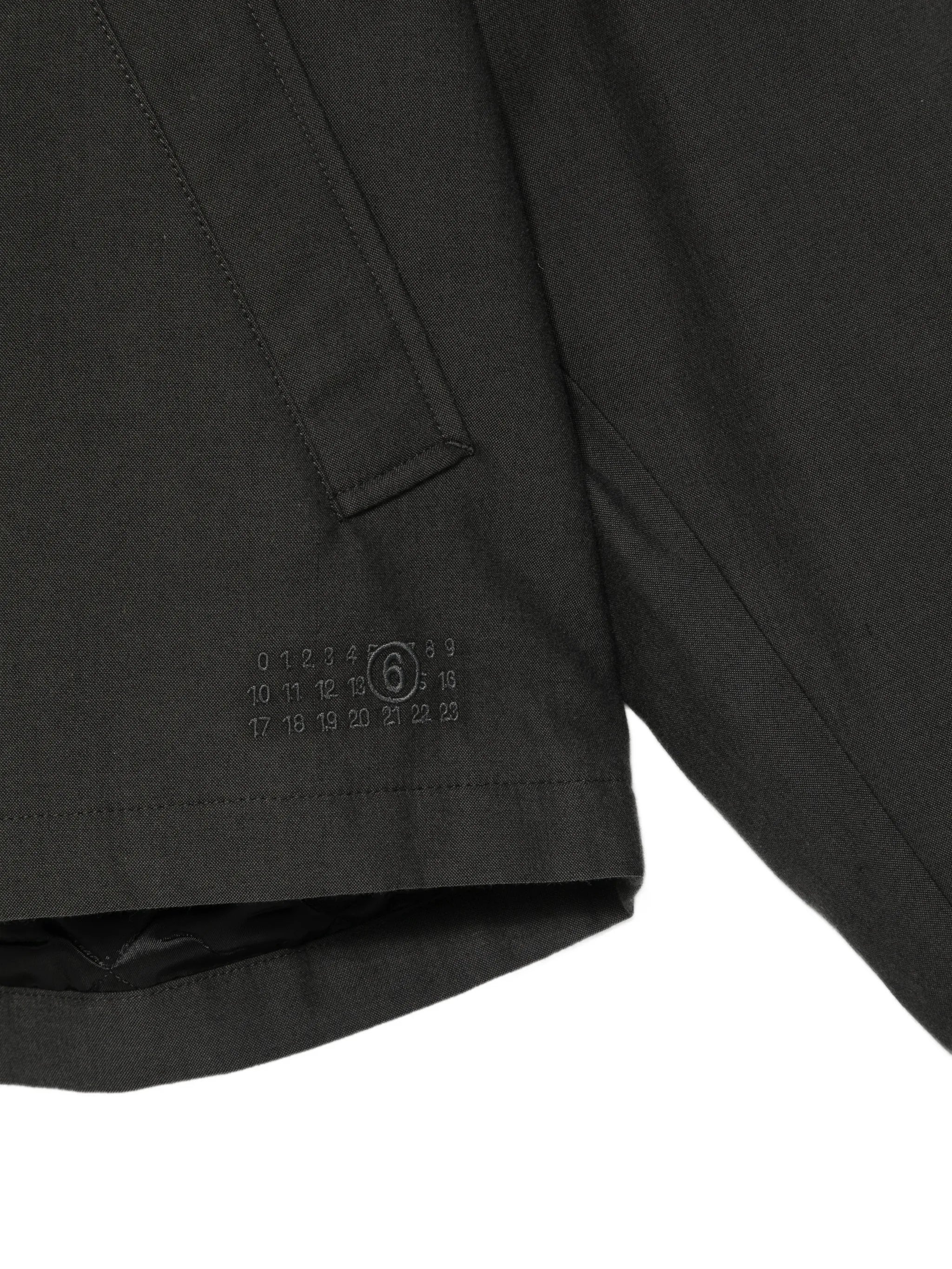 MM6 Maison Margiela Mm6 Maison Margiela Logo-embroidered Concealed-fastening Jacket, view 2