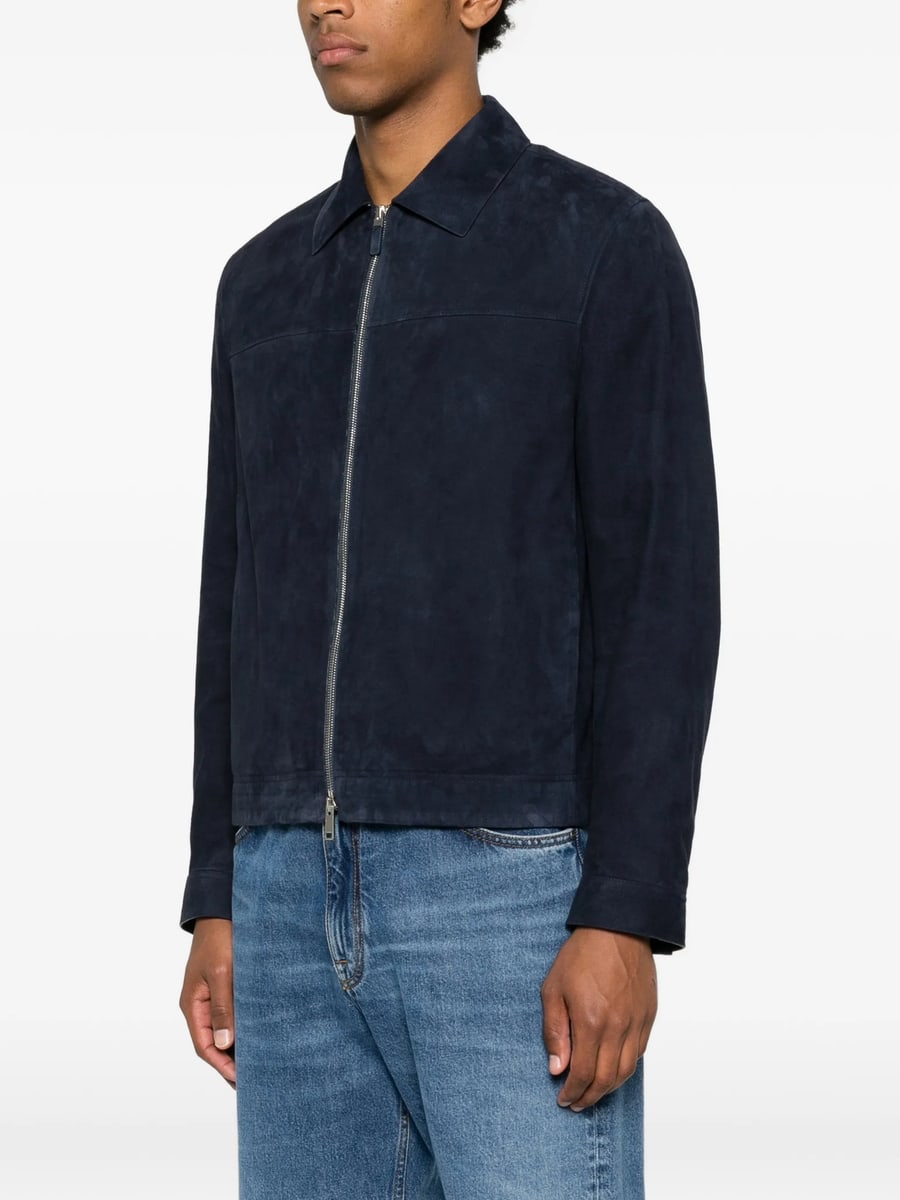 Zegna Zegna Suede Zip-up Jacket, view 2