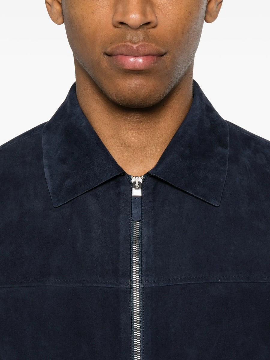 Zegna Zegna Suede Zip-up Jacket, view 3