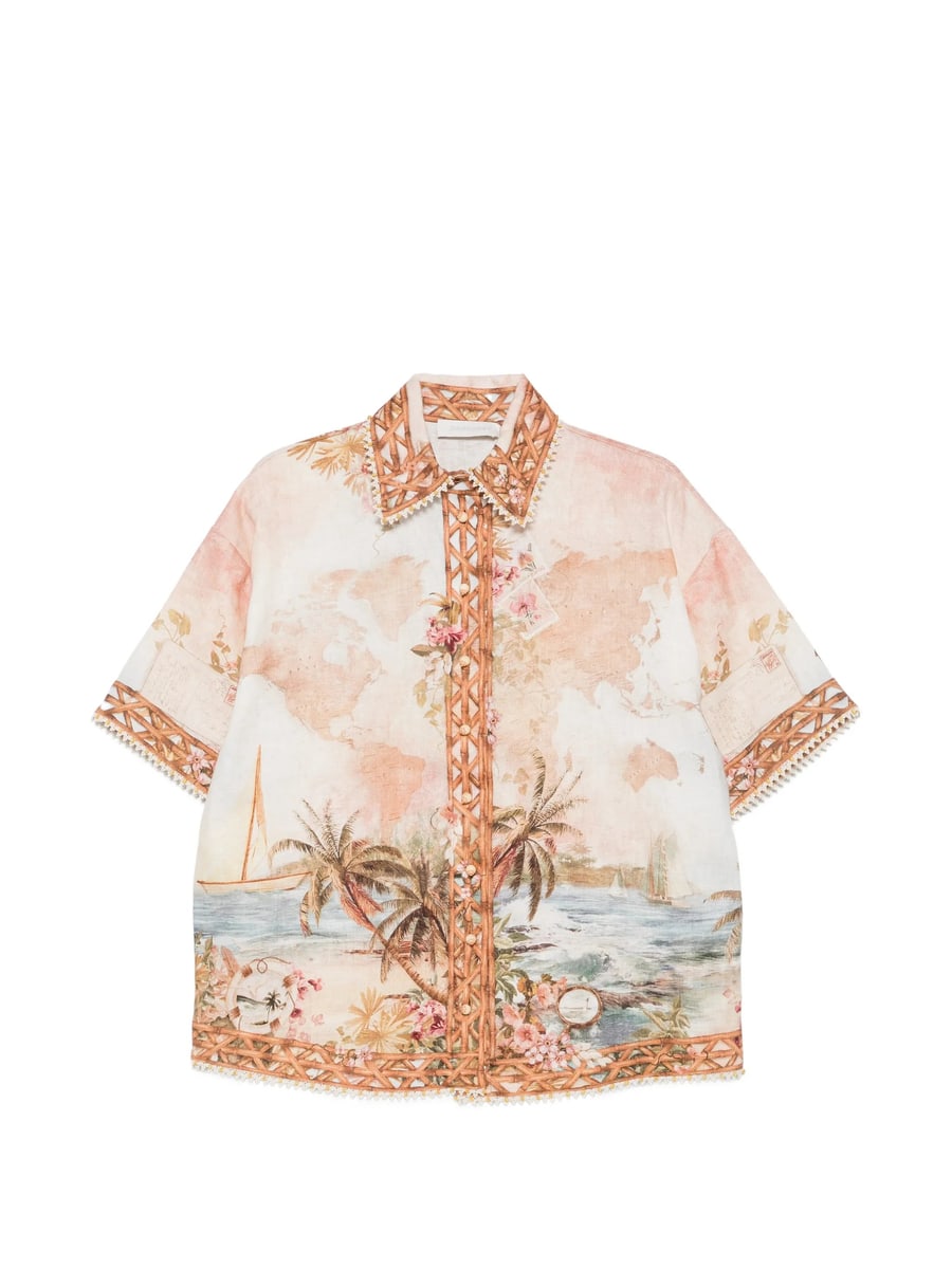 Zimmermann Zimmermann Mahon Print Shirt
