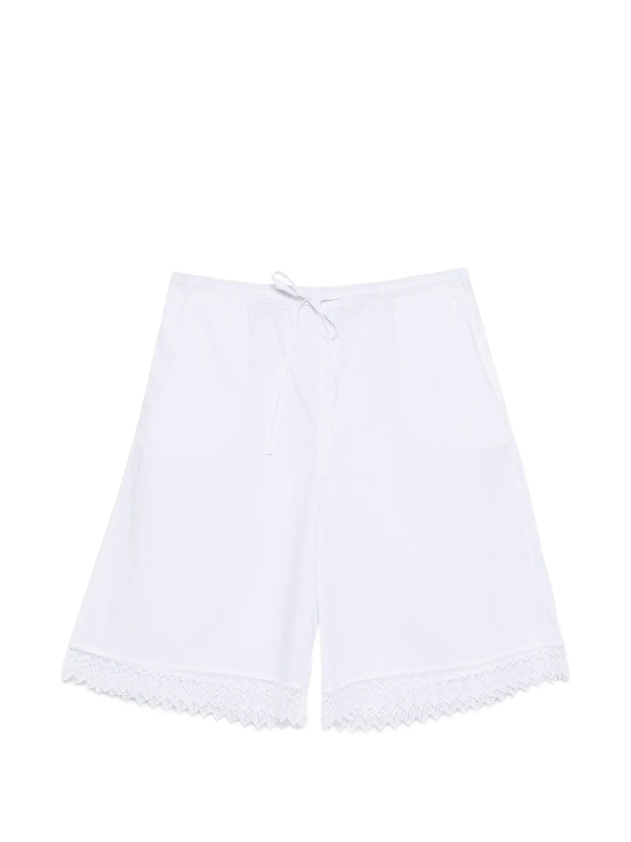 The Nina Studio The Nina Studio Lace-detail Drawstring Shorts